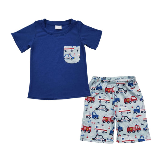 Boys Trucks Shirt & Shorts