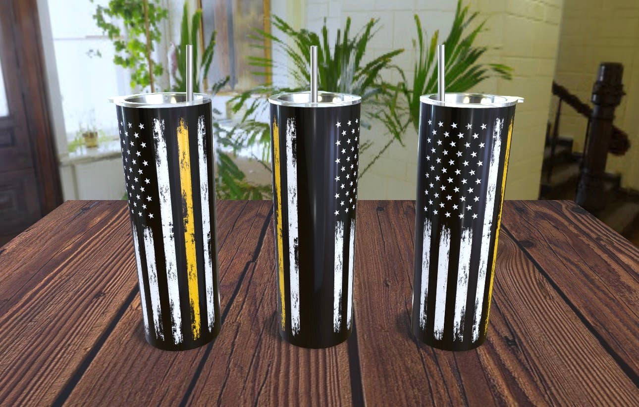 Yellow Line Tow Tumbler