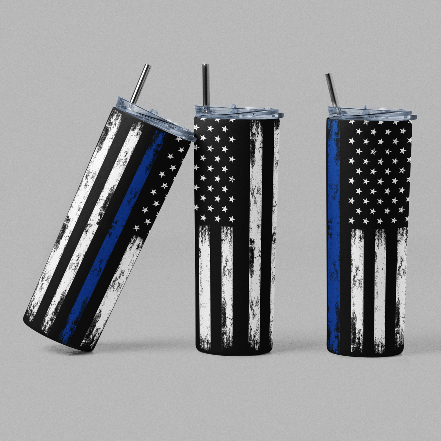 Blue Line Police Tumbler