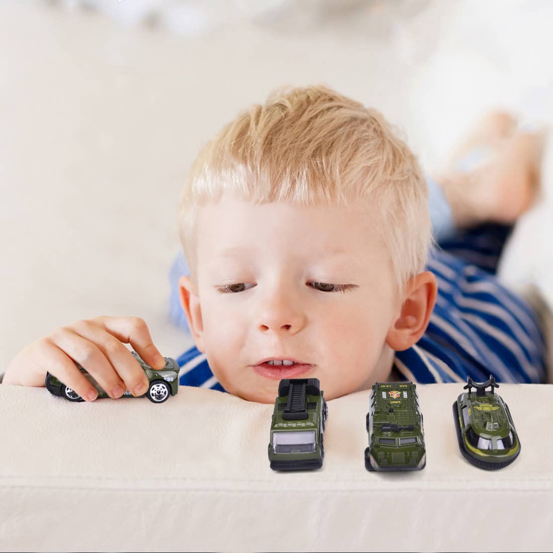 12-In-1 Military Truck Toy Set