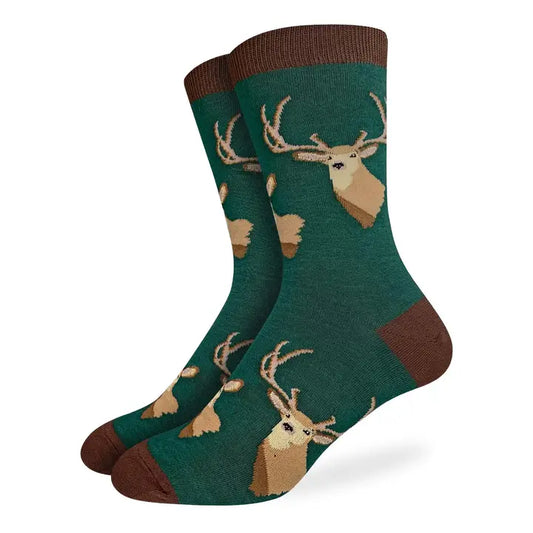 Big & Tall Men's Deer Heads Socks