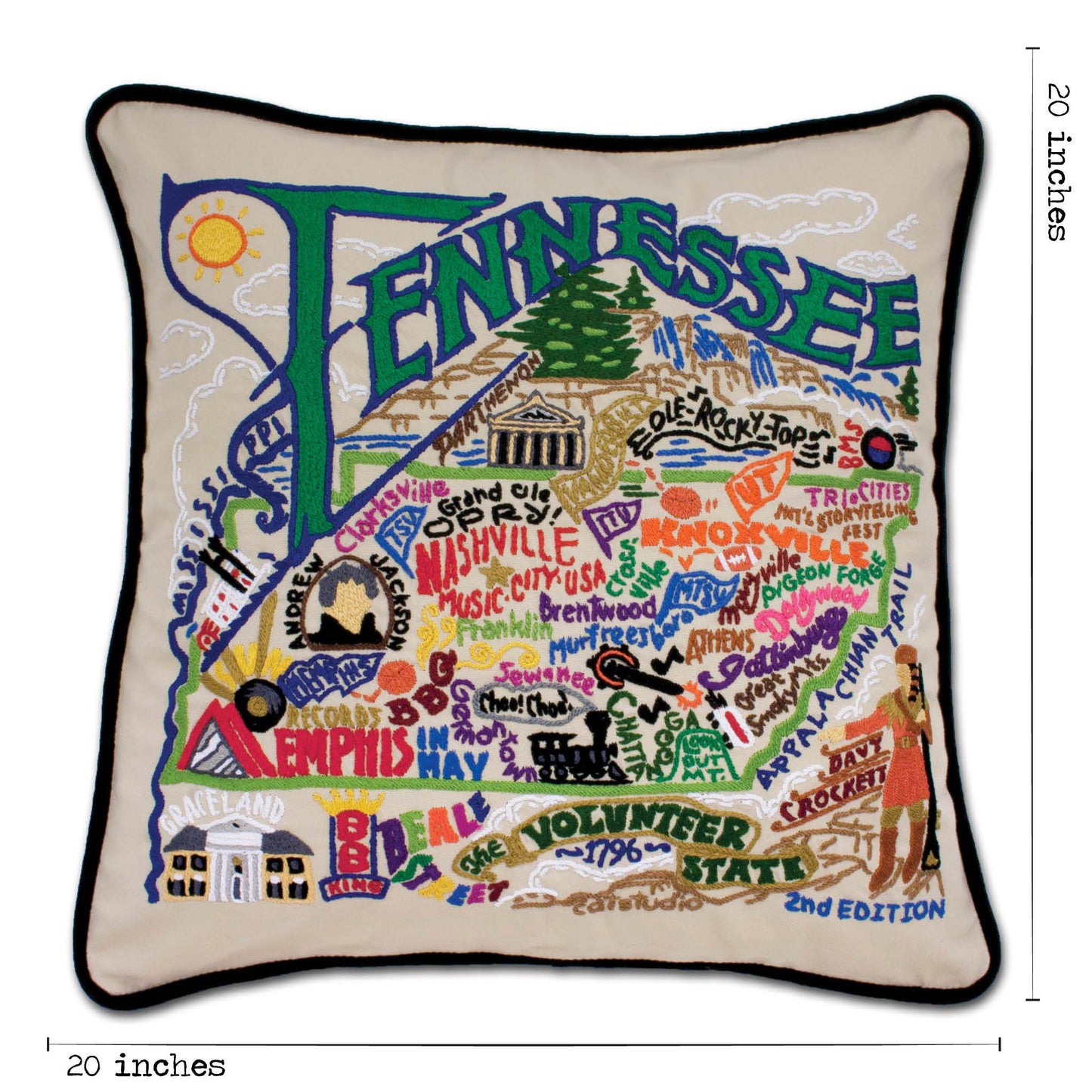 Tennessee Pillow by Catstudio