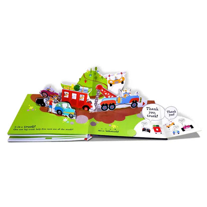 Five Cars Stuck And One Big Truck Kids Book