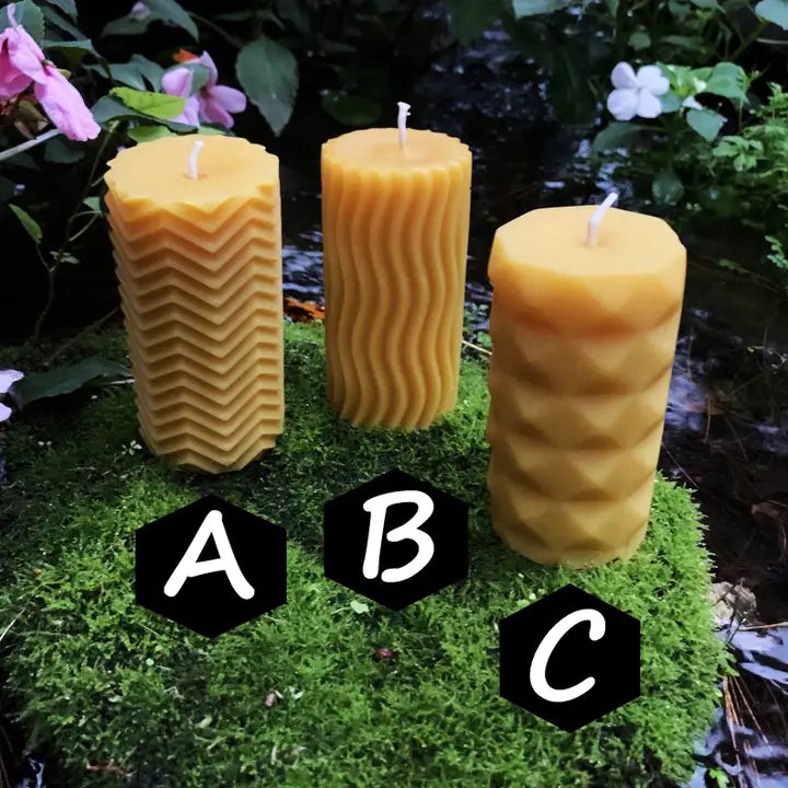 Modern Pillar Candle - A