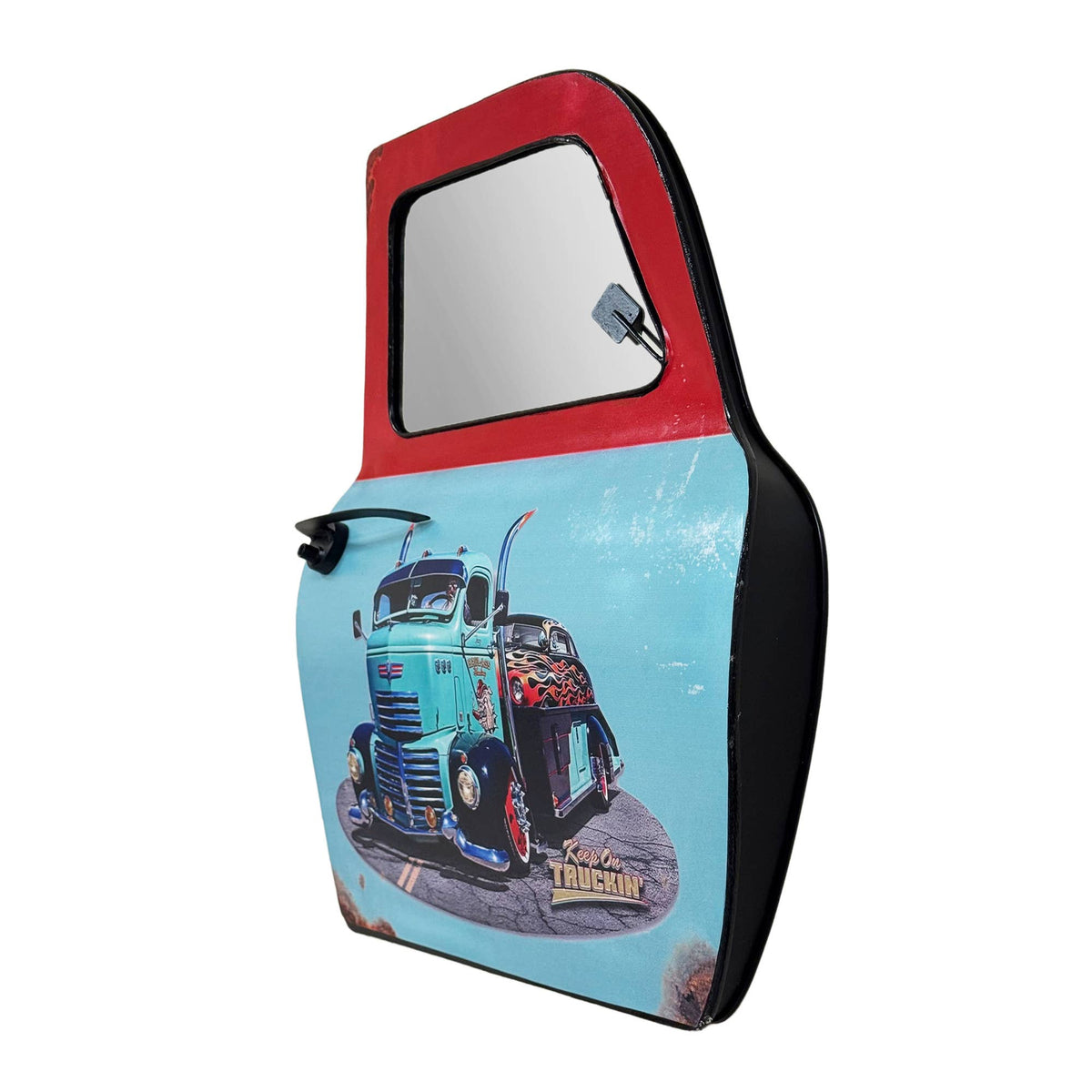 Vintage Truck Car Door Wall Mirror