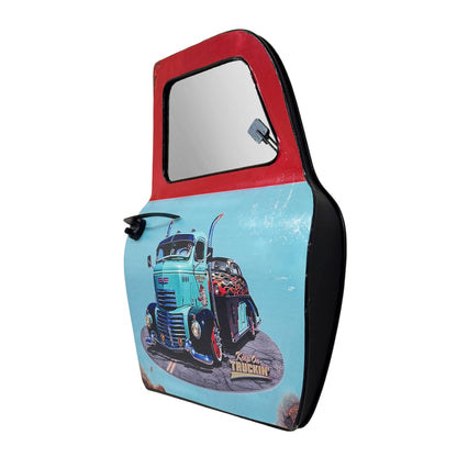 Vintage Truck Car Door Wall Mirror