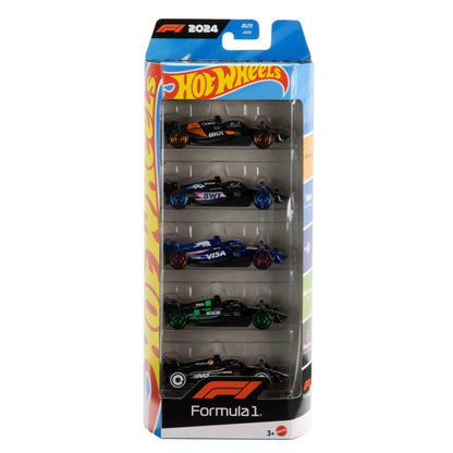 Hot Wheels 5-Pack Racing Formula-1 1:64 Die-Cast Toy Cars
