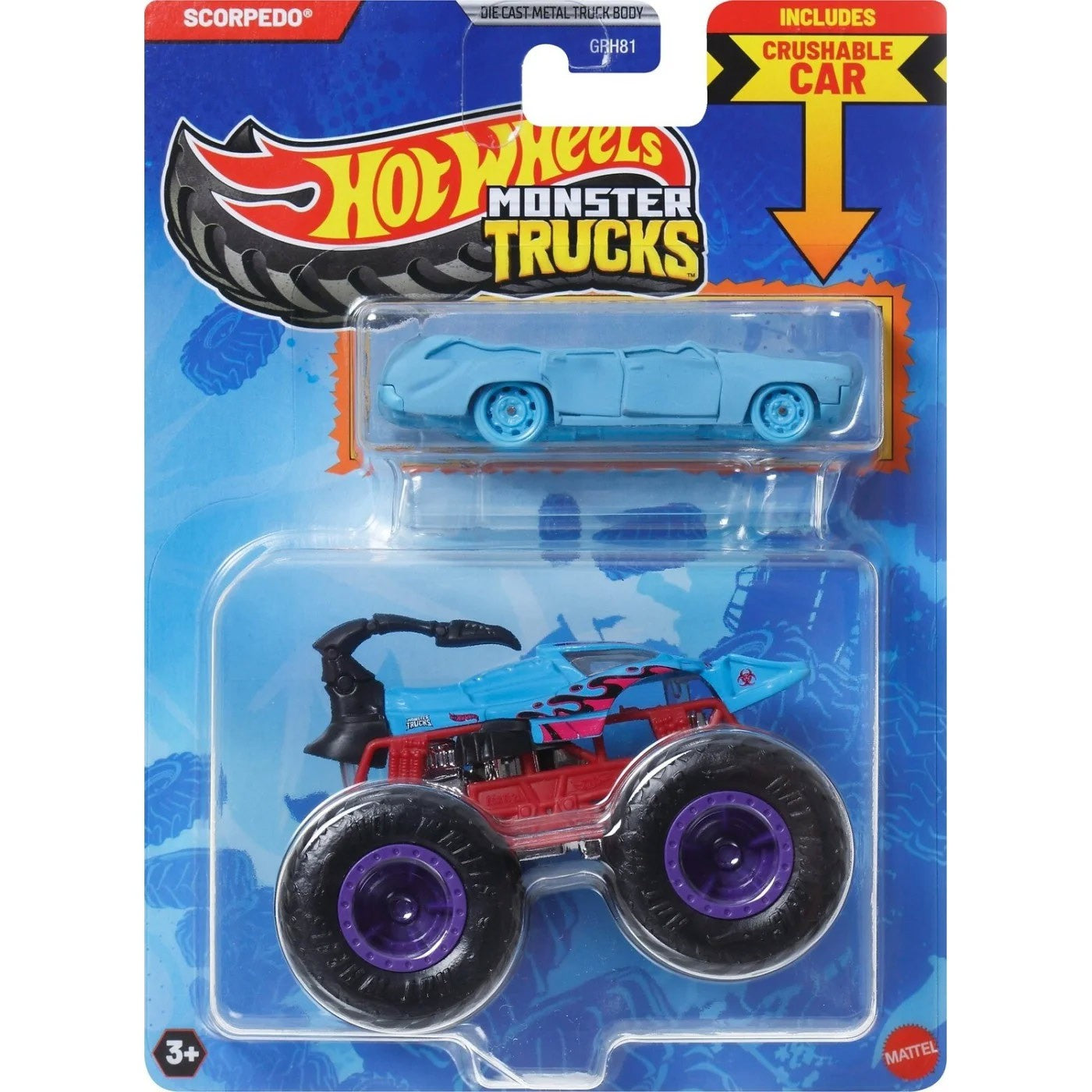 Hot Wheels Monster Trucks w/ Bonus Car