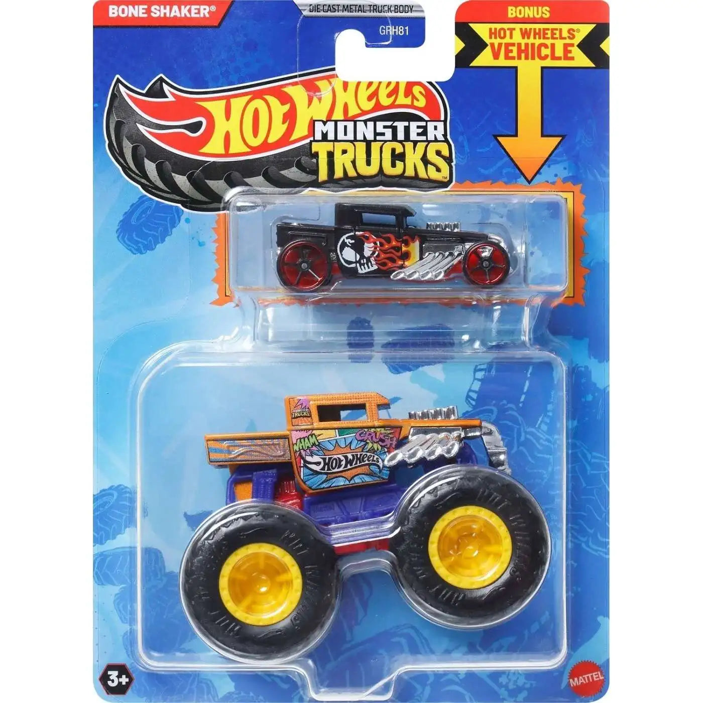 Hot Wheels Monster Trucks w/ Bonus Car