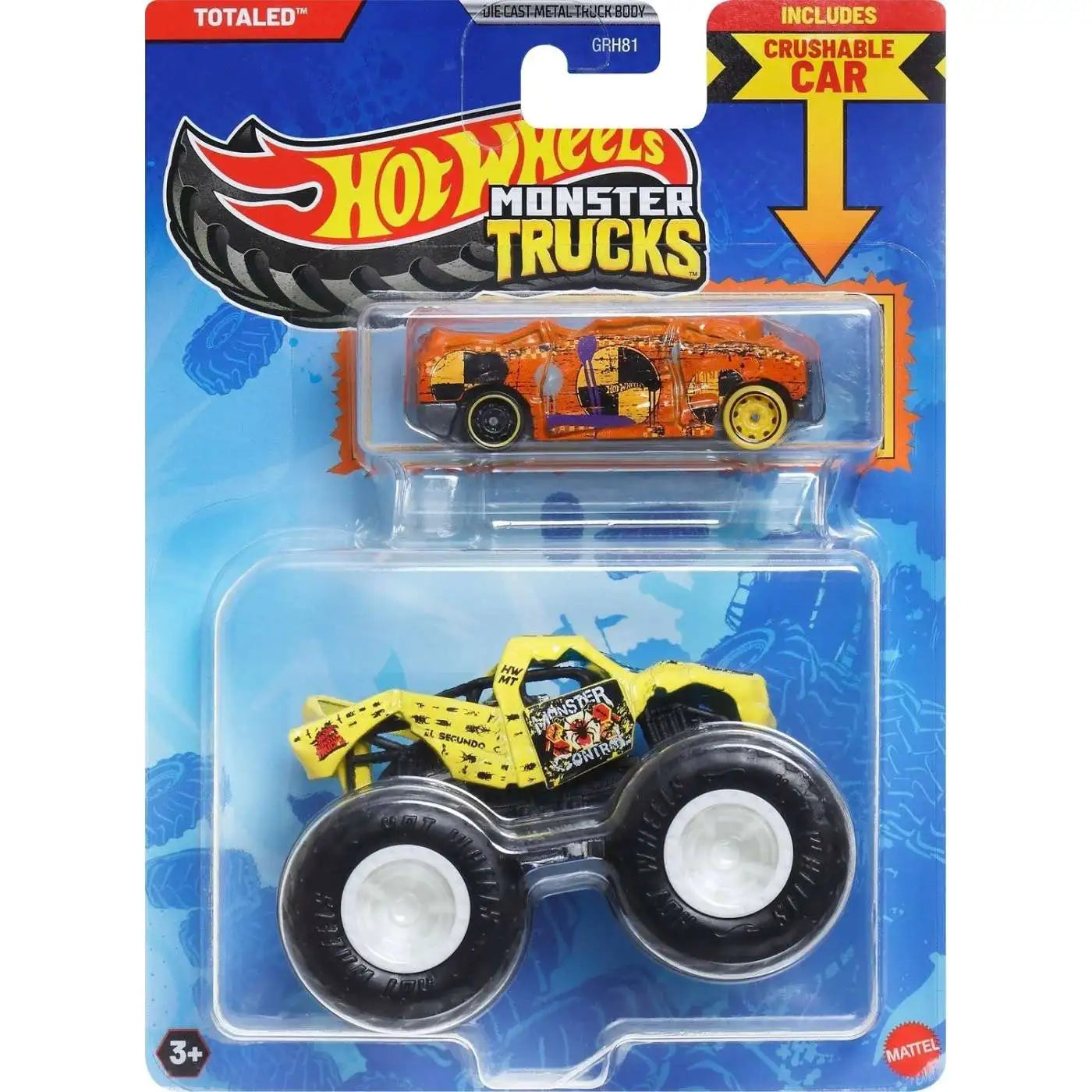 Hot Wheels Monster Trucks w/ Bonus Car