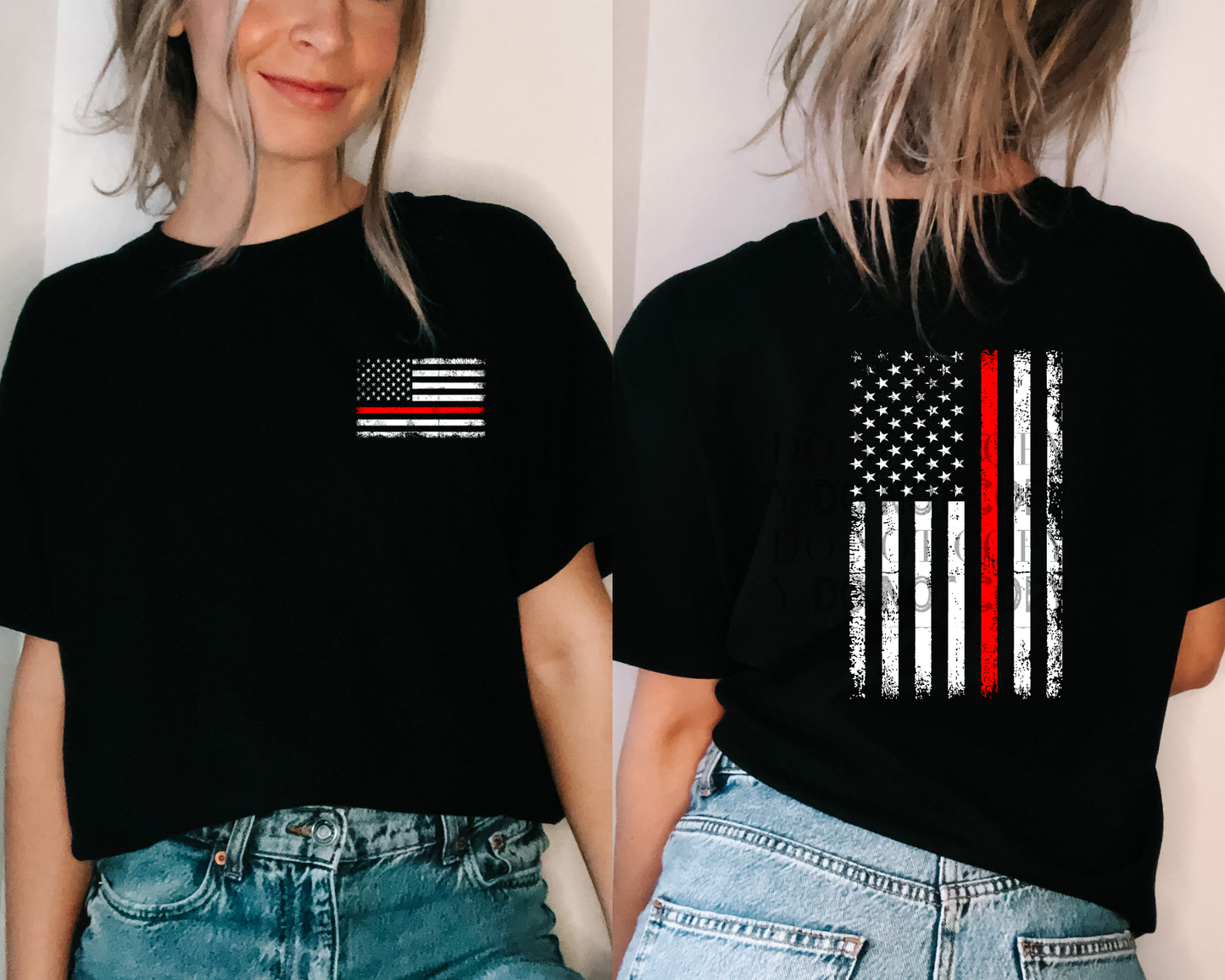 Fire Red Line Tee