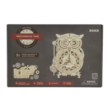 Wooden Puzzle: Owl Clock