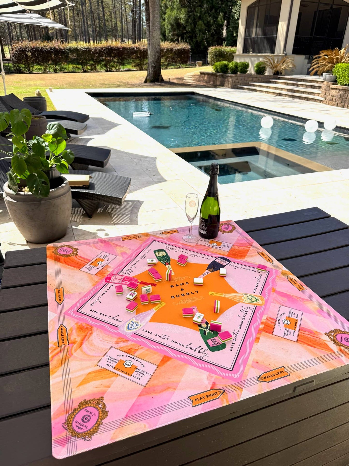 Bams & Bubbly Mahjong Mat