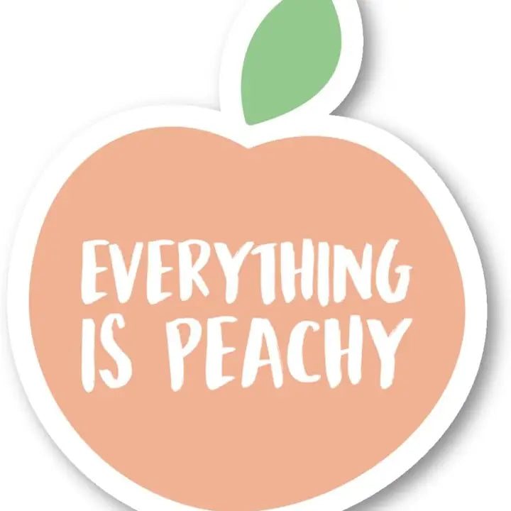 Everything Is Peachy Sticker