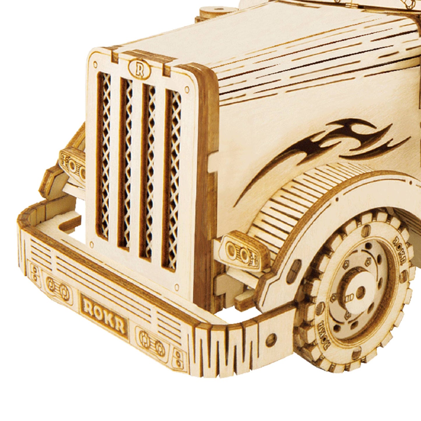 3D Laser Cut Wooden Puzzle: Truck