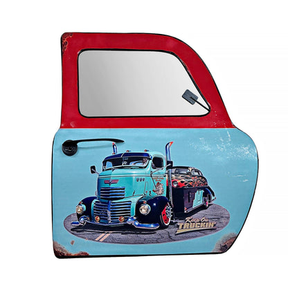 Vintage Truck Car Door Wall Mirror