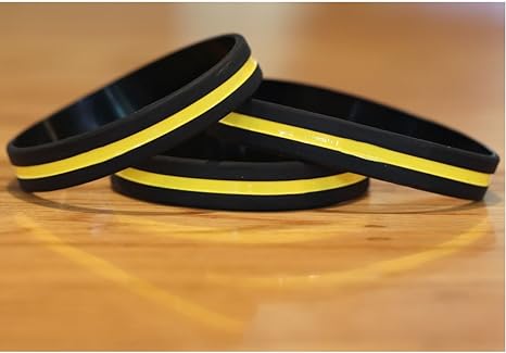 Thin Yellow Line Wristband