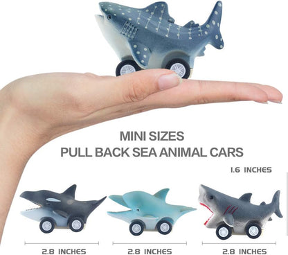 Sea Animal Pull Back Toy Cars