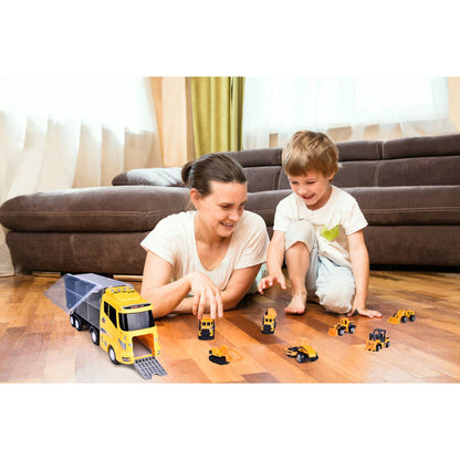 12 in 1 Die-cast Construction Car Carrier