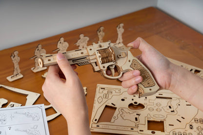 DIY 3D Puzzle: Corsac M60 Rubber Band Gun