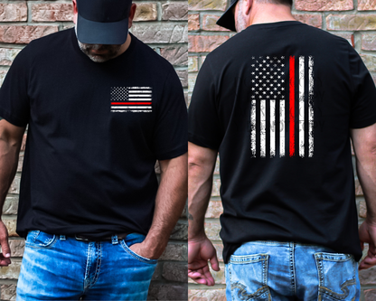 Fire Red Line Tee
