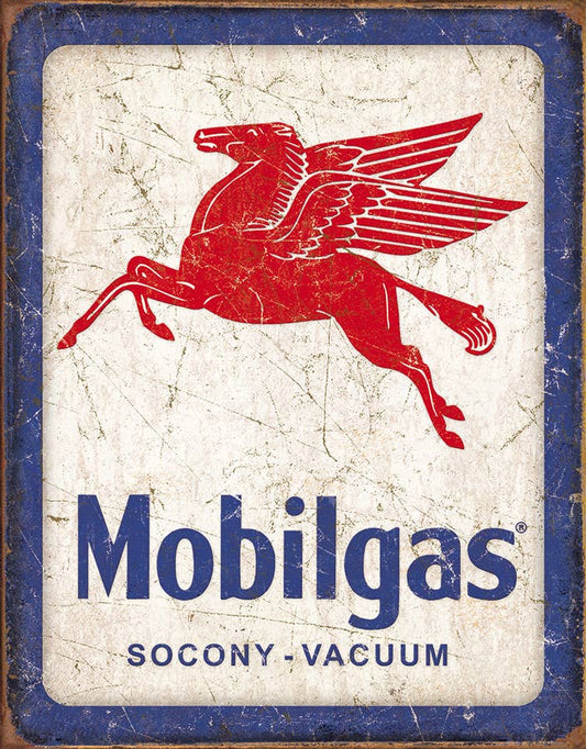 Mobilgas Pegasus Tin Sign