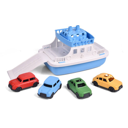 Toy Boat for Bath w/ 4 Cars