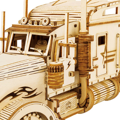 3D Laser Cut Wooden Puzzle: Truck