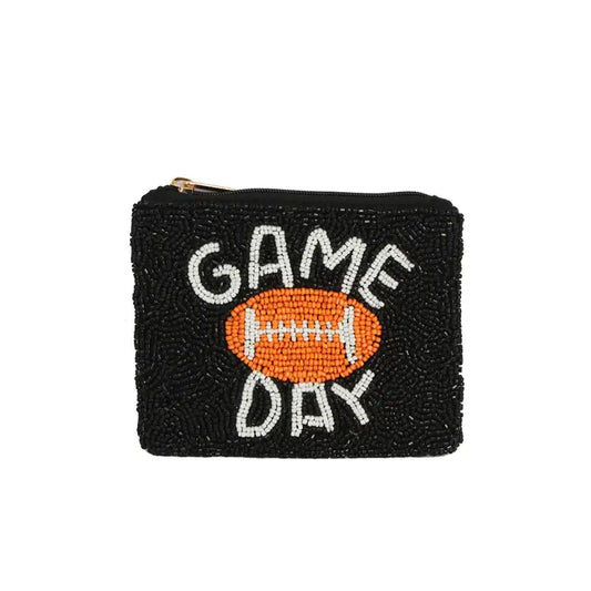 Game Day Beaded Coin Purse