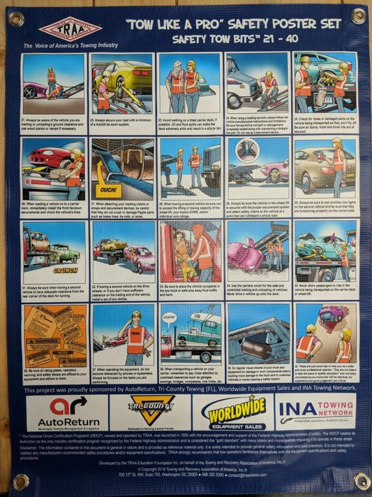 TRAA "Tow Like A Pro" Safety Posters (2)