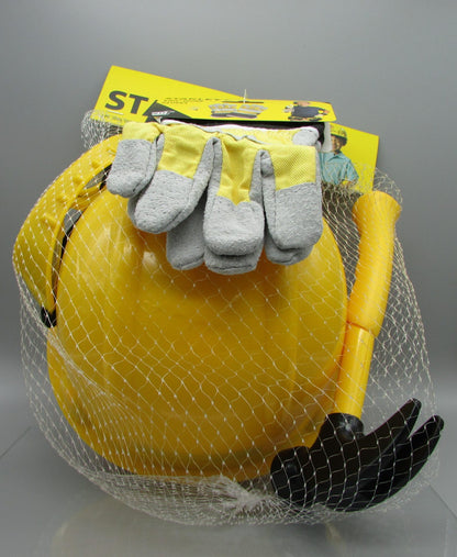 Hard hat and gloves set.