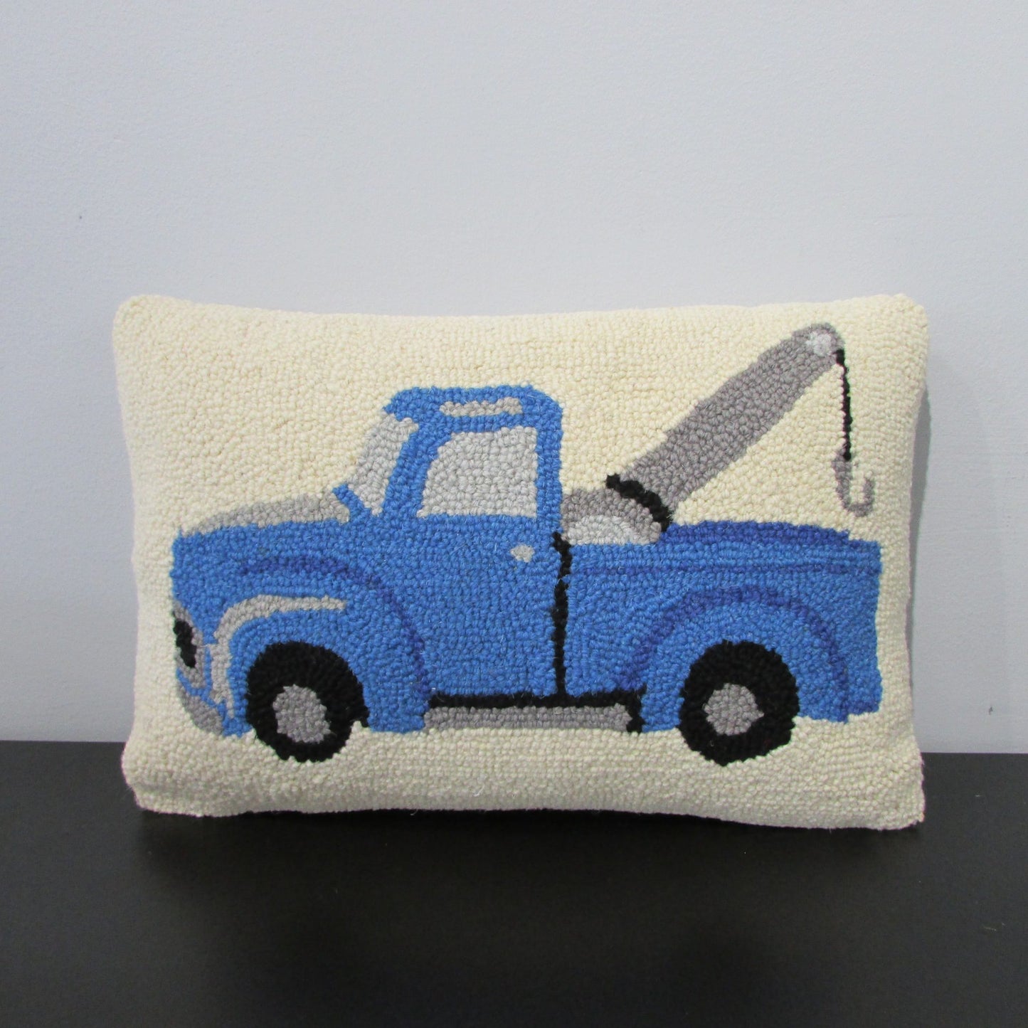 Hand Hooked Tow Truck Pillows