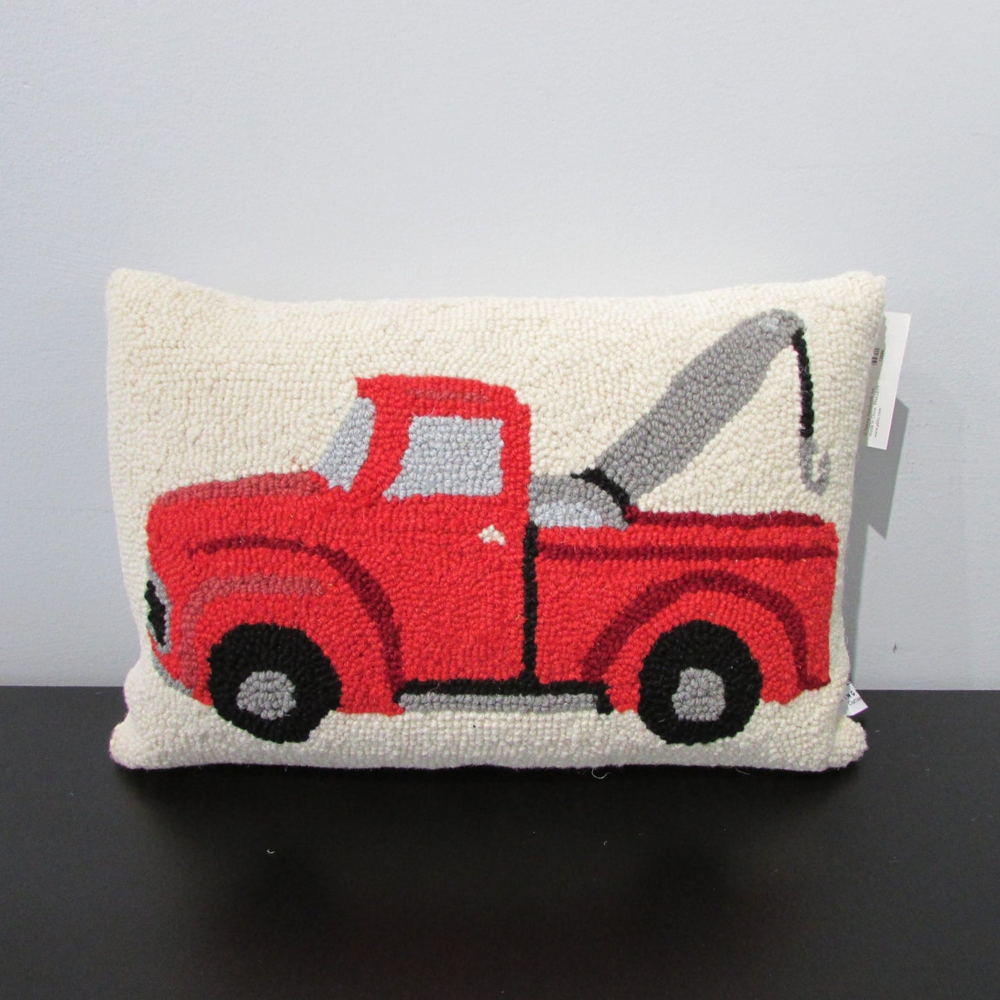 Hand Hooked Tow Truck Pillows