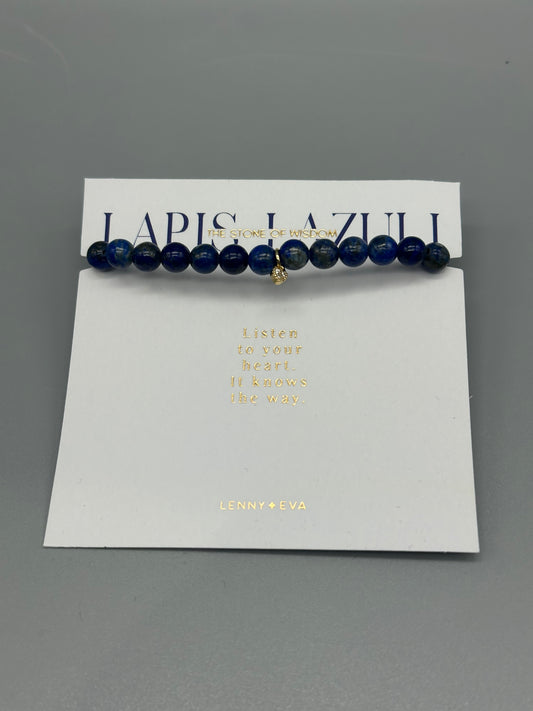 Lapis Lazuli Heart Bracelet