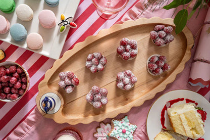 Maple Scalloped Anniversary Tray