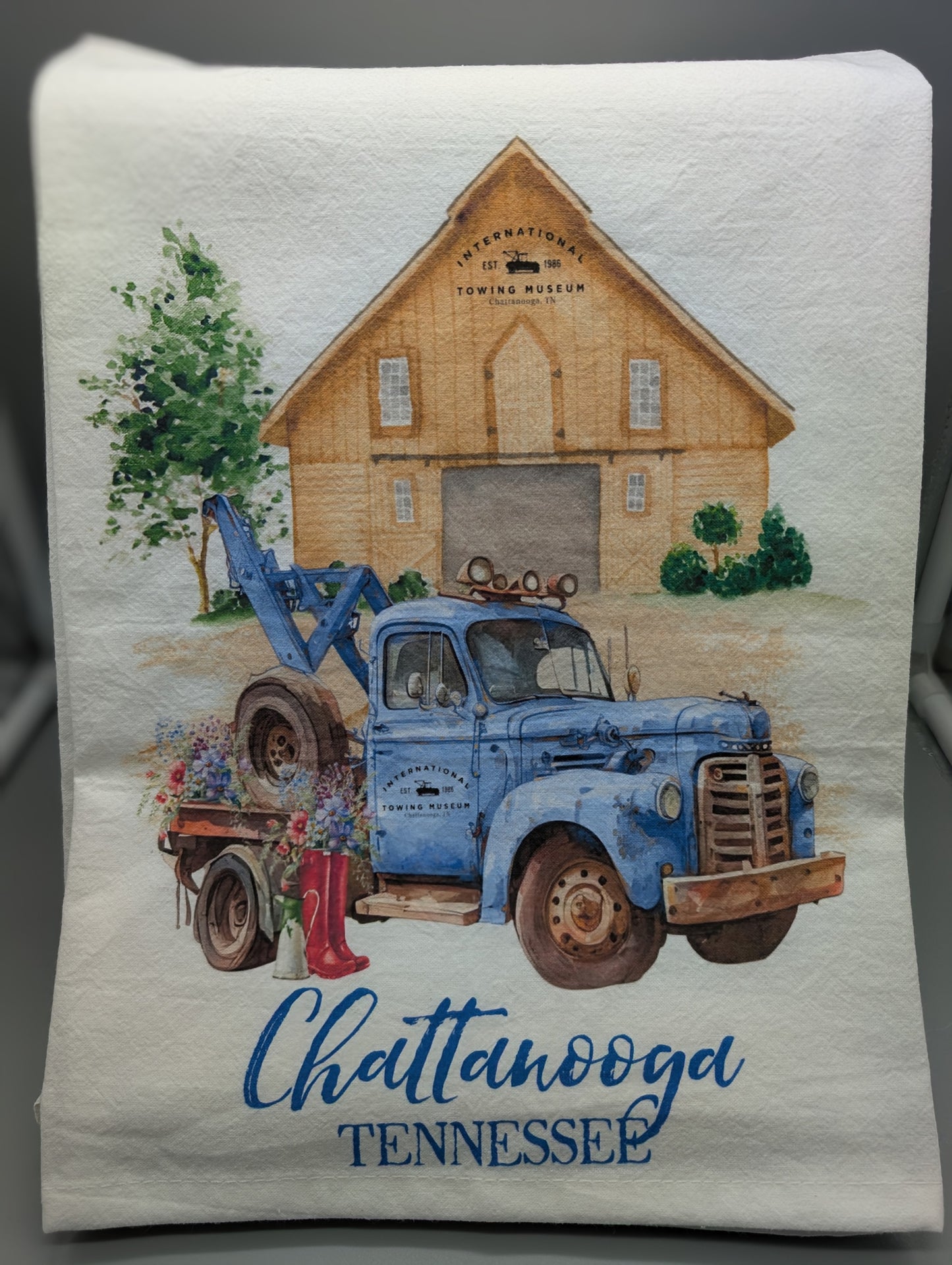 Blue Truck Tea Towel