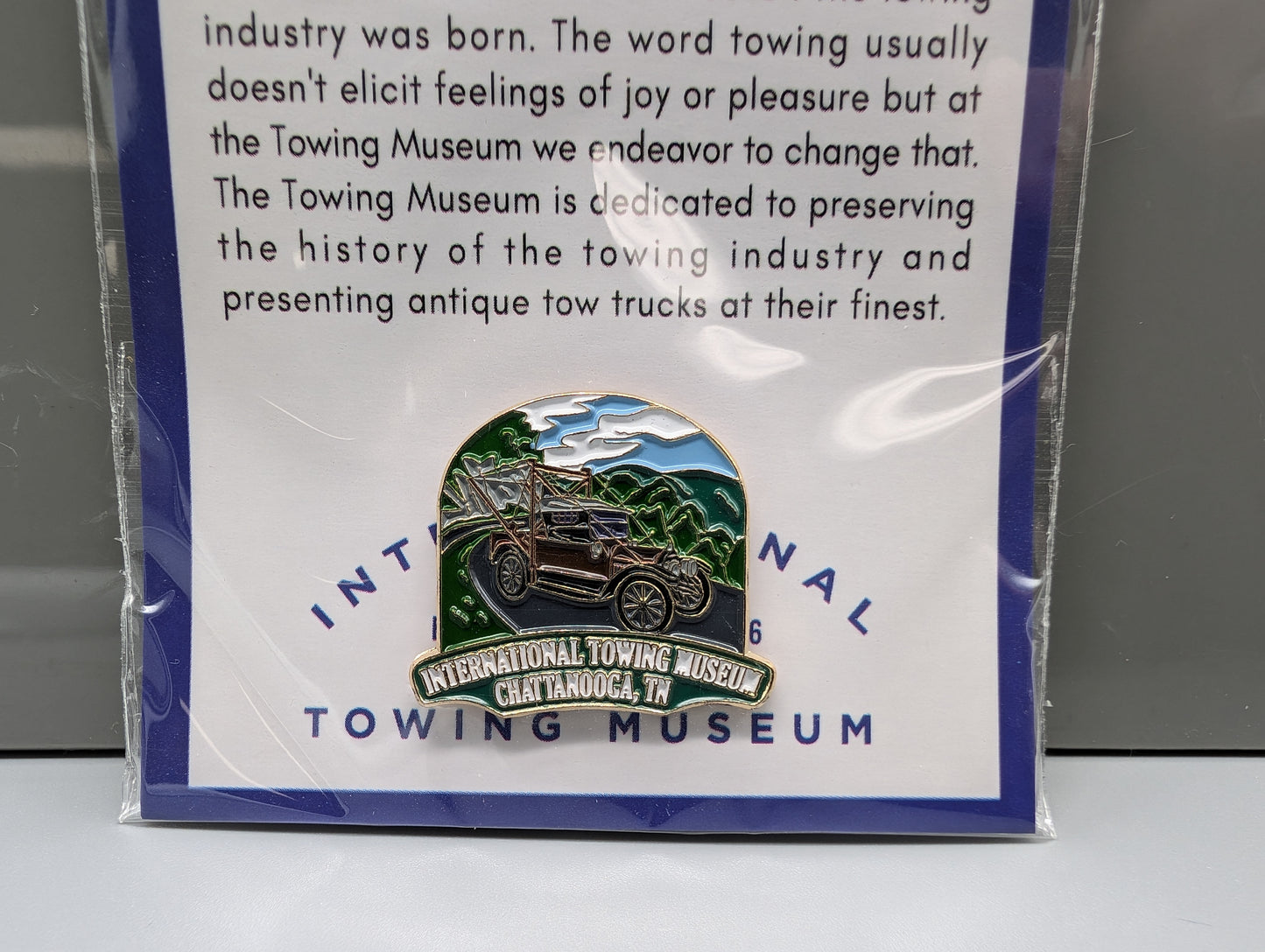 Towing Museum Pin