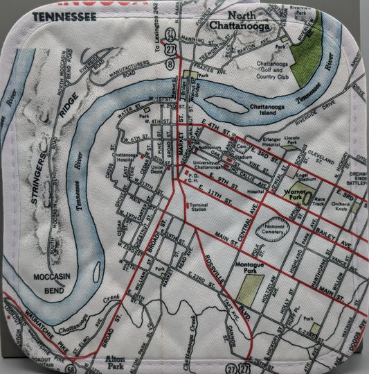 Chatt Map Hot Pad