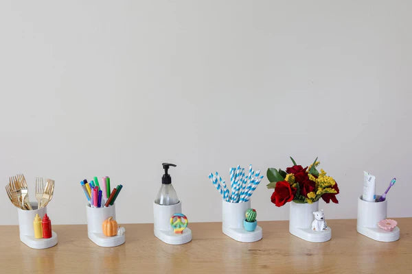 Round Cutie Container Pinstripes