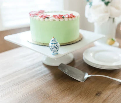 Pedestal Square Pin Stripes