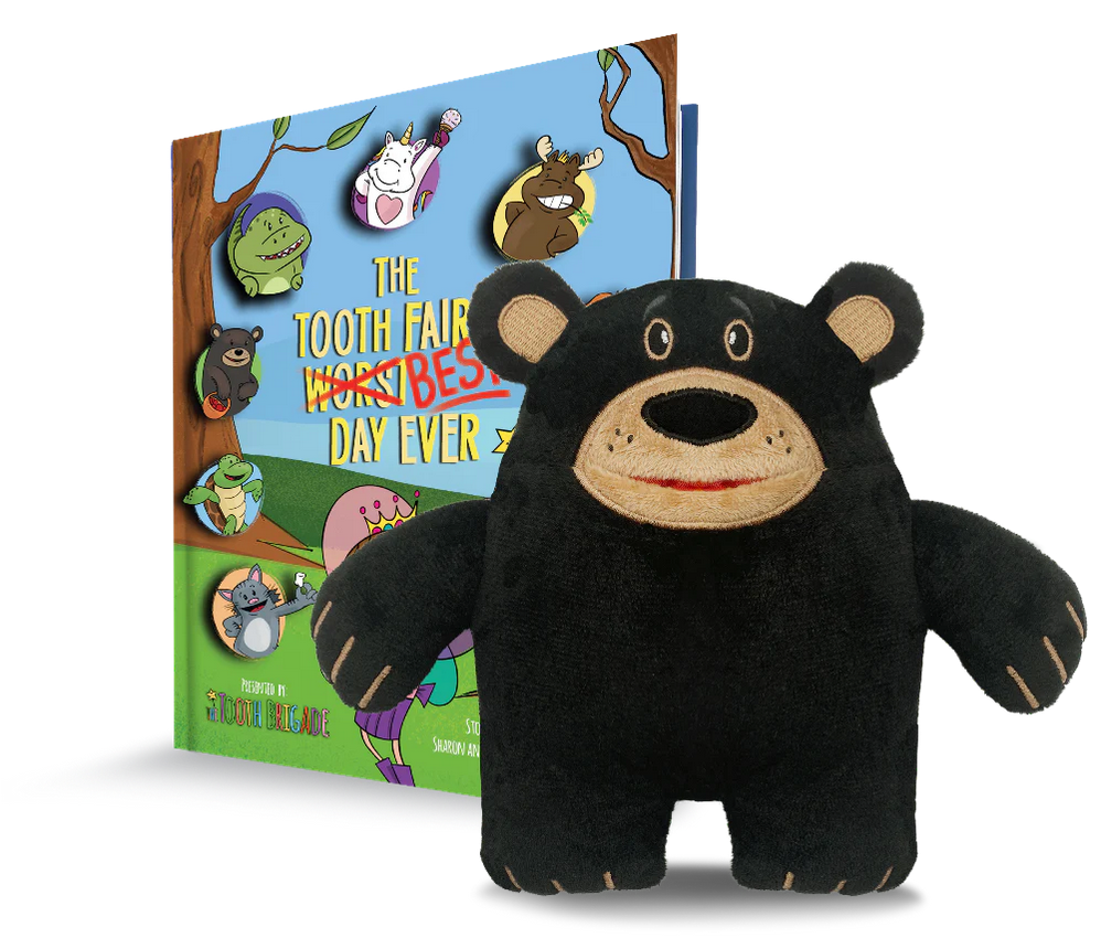 The Tooth Brigade Pillow and Tooth Fairy Book Gift Set