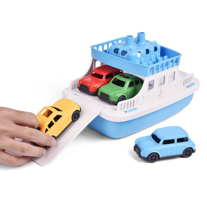 Toy Boat for Bath w/ 4 Cars