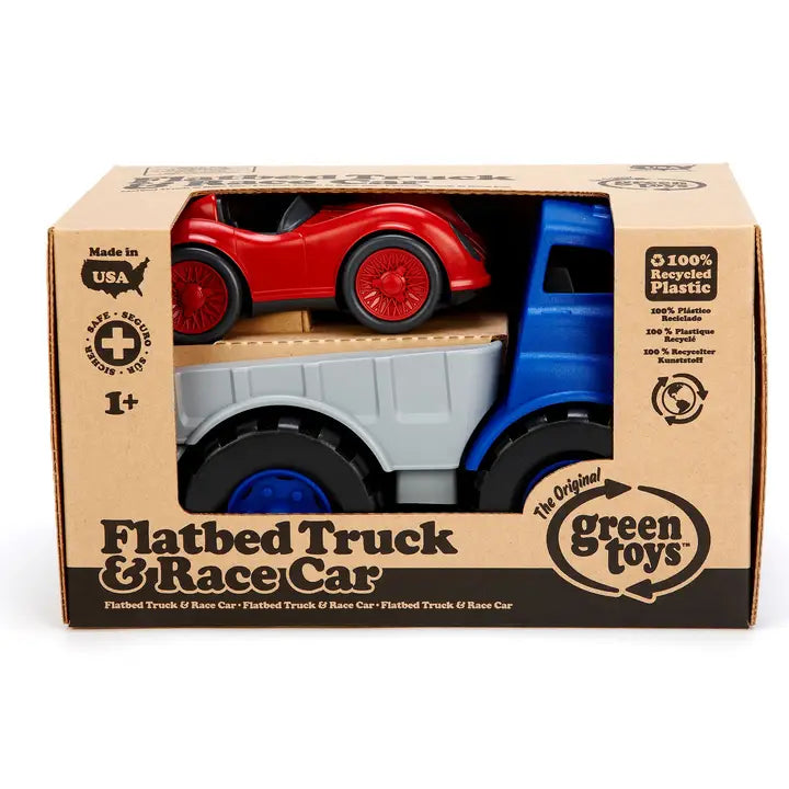 Flatbed w/ Red Race Car