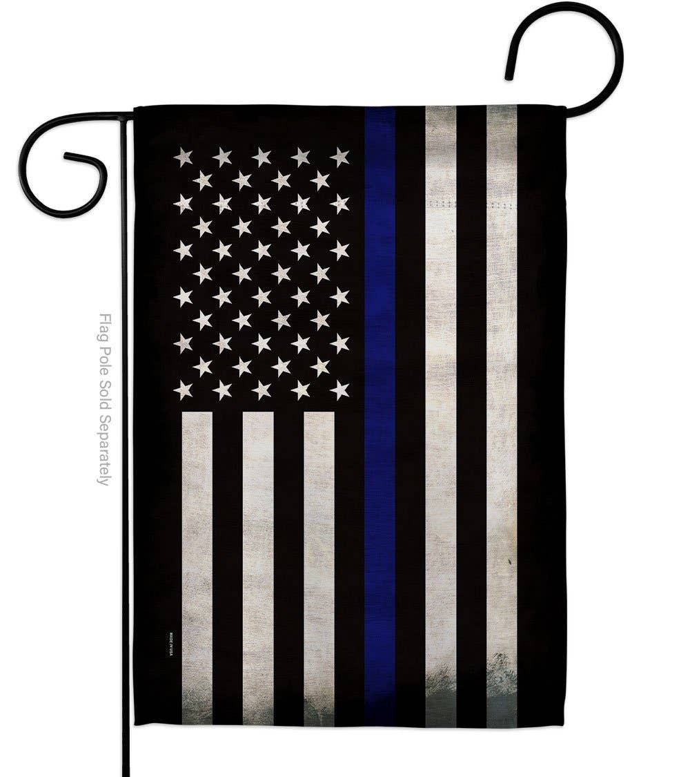 Thin Blue Line Police Flag