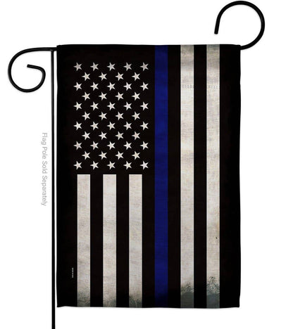 Thin Blue Line Police Flag