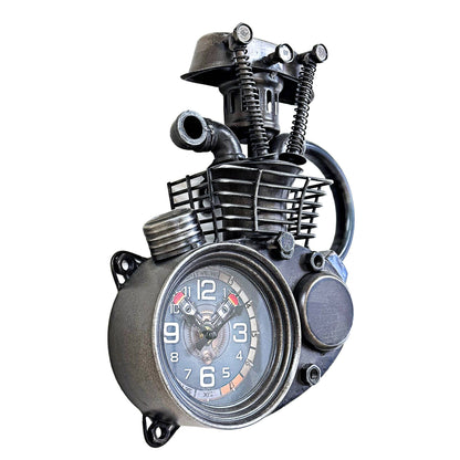 Motorcycle Engine Wall Clock