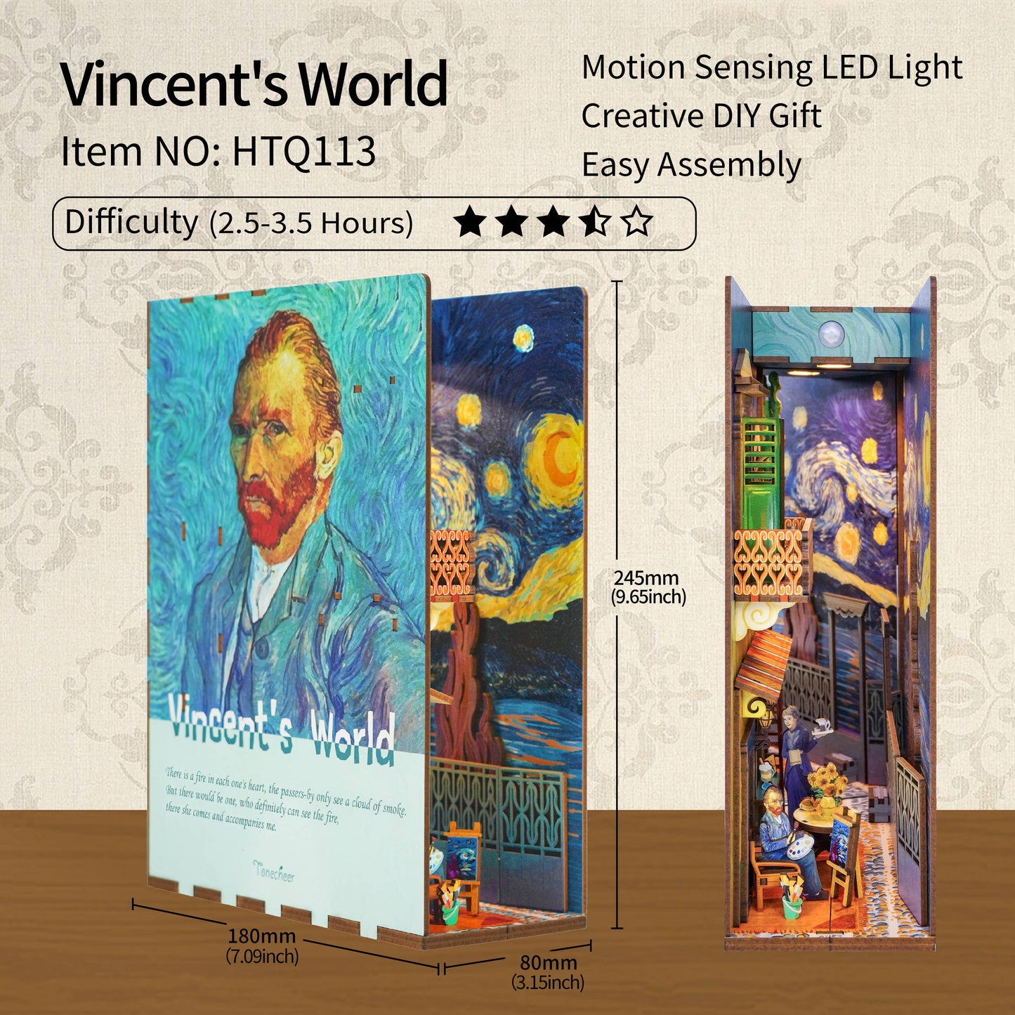 DIY Book Nook Kit: Vincent's World