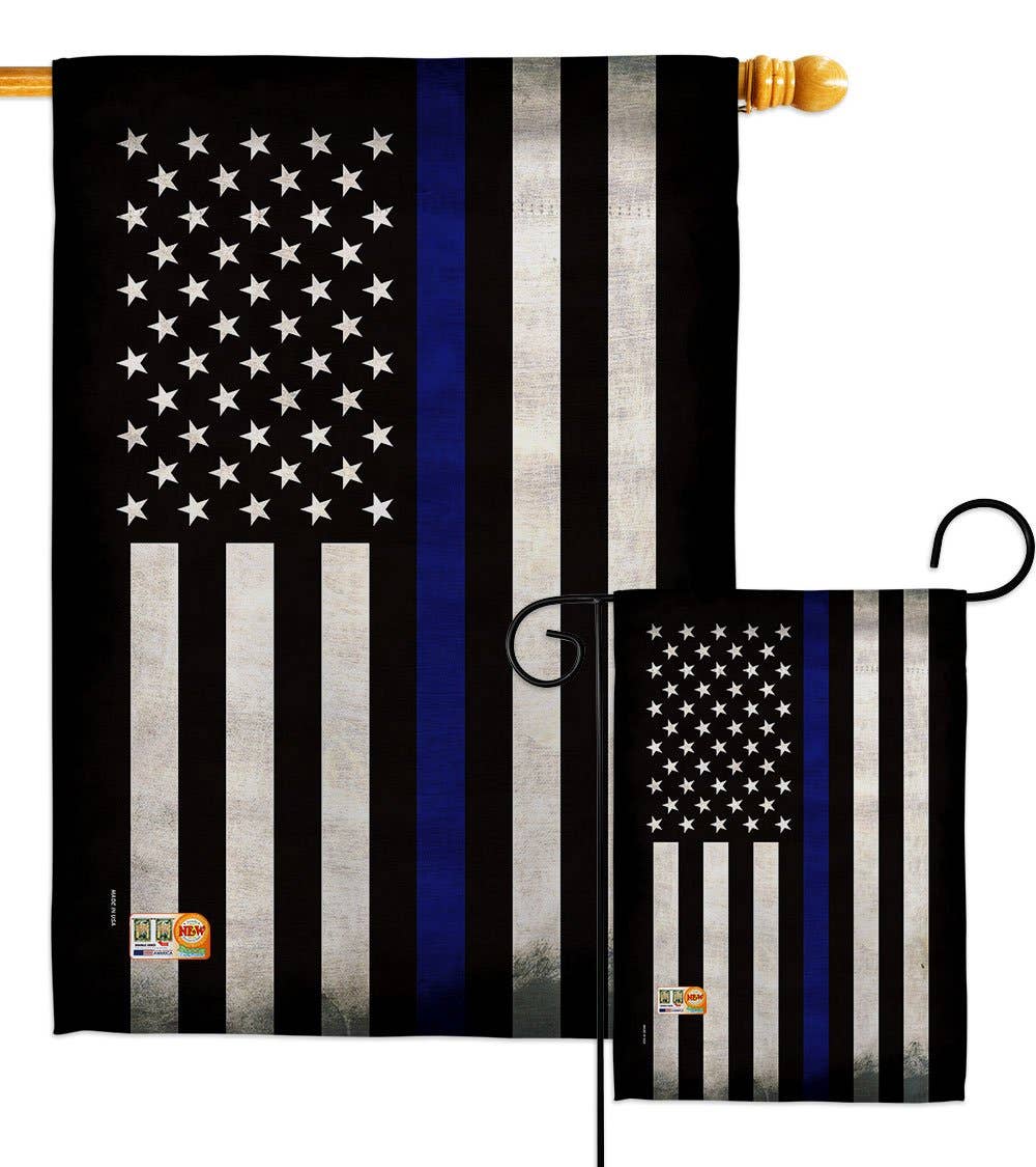 Thin Blue Line Police Flag