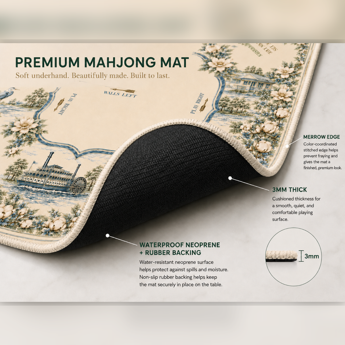 The Mahjestic South Mahjong Mat
