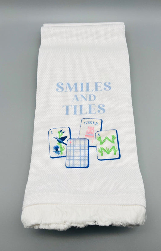 Mahjong Fringe Kitchen Towel